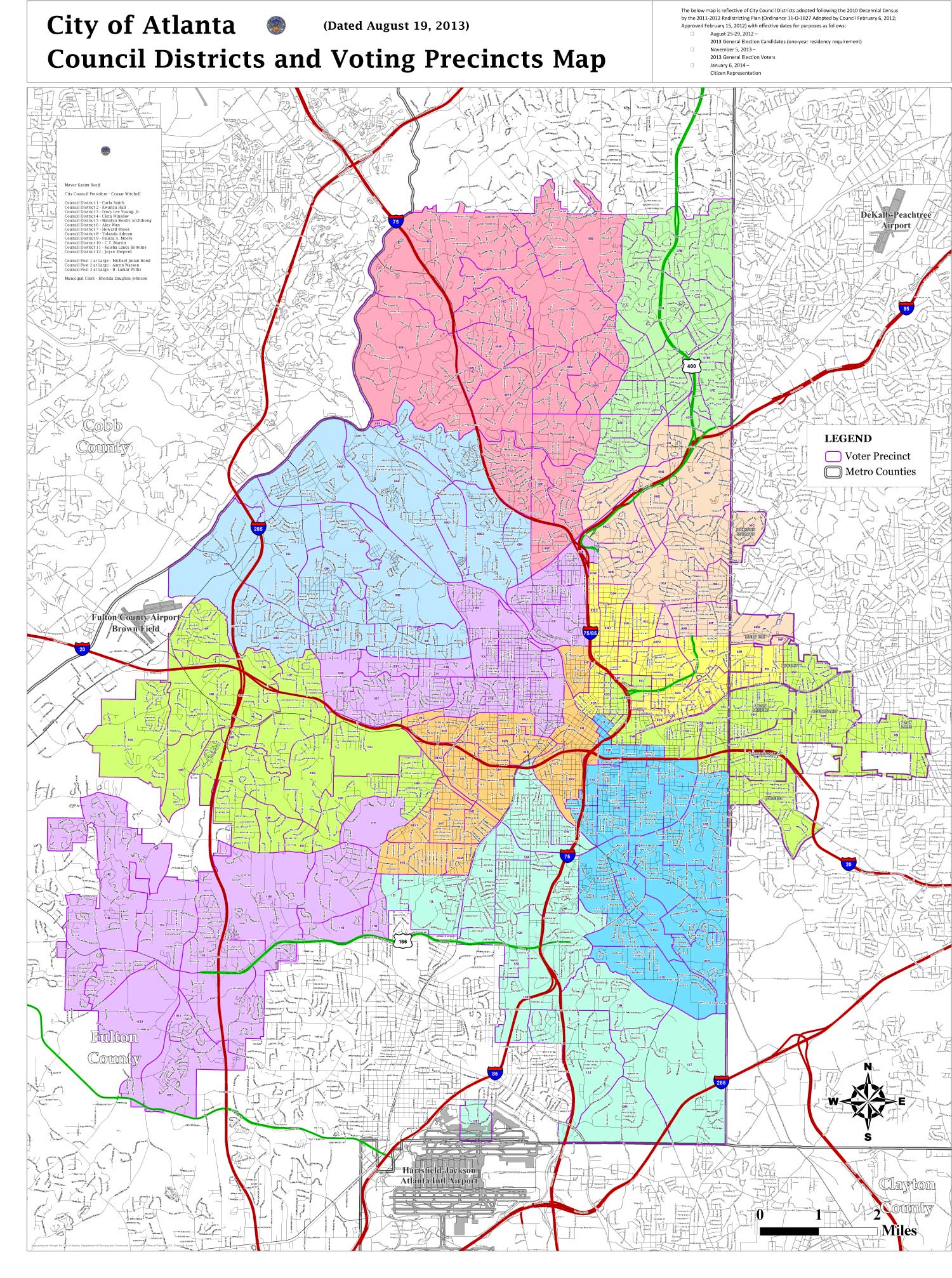 Atlanta City Council District 6 Map 